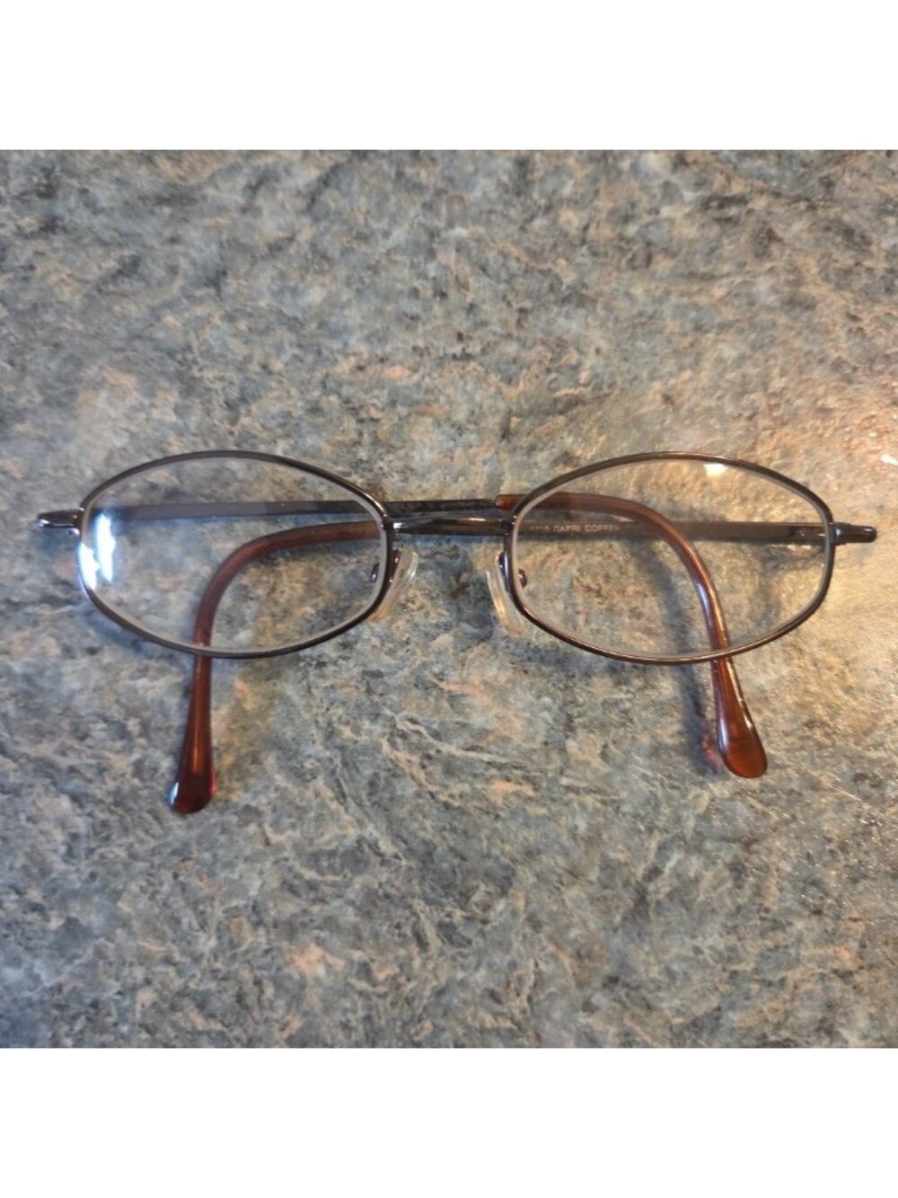Women's Eyeglass Frames Copper-Tone Capri Coffee 90's